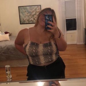 Forever21 Snake Print Top